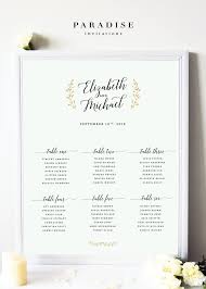 Wedding Table Seating Chart Mint And Gold Classy And