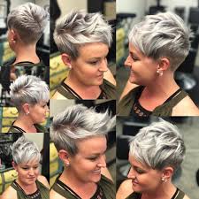 A stylish asymmetrical pixie cut is very popular nowadays. Best Short Hairstyles For Women Over 40 Chic Pixie Haircut Hair Styles Womens Hairstyles Thick Hair Styles