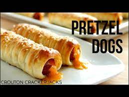 Mix together the bbq rub ingredients and sprinkle over the completed skewers, coating liberally. Pretzel Dogs Homemade Soft Pretzel Dog Recipe Youtube