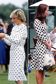 Black And White Dots Dress 6 Times Kate Middleton Channeled Princess Diana S Love Of Polka Dots Princess Diana Royal Fashion Fashion