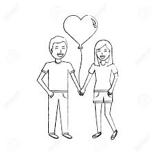 Drawing one hand clasping other isolated on vector. Couple Of Young Man And Woman Hold Hands Vector Illustration Royalty Free Cliparts Vectors And Stock Illustration Image 94857306