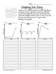 graphing your story lesson and worksheet math lessons