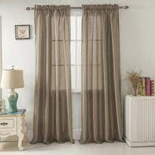Alexzavier Faux Silk Solid Color Rod Pocket Single Curtain Panel Panel Curtains Curtains Faux Silk Curtains