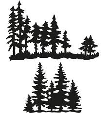 Kipperscreatif Loisirs Creatifs Specialiste Vdi Silhouette Arbre Pin Marianne Design Papier Decoupe