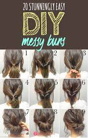 20 Stunningly Easy Diy Messy Buns Hair Styles Thick Hair Styles Long Hair Styles