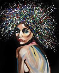He limited his palette to the three primary colors, plus black, white, and gray. Black Background Art Painting
