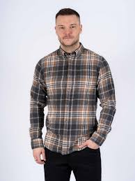 Marcus Brazil Flannel Skjorte Brun Herre På Tilbud!