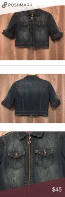 Armani Exchange Cropped Denim Jean Jacket Size S Cropped Denim Jean Jacket Denim Jean Jacket Cropped Denim