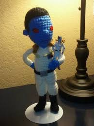 Grand Admiral Thrawn W Link To Making Amigurumi Poseable Photo Tutorial Free Crochet Star Wars Crochet Star Wars Awesome Grand Admiral Thrawn