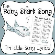 Baby Shark Song Printable Lyrics Baby Shark Song Baby Shark Lyrics Goodbye Songs For Preschool