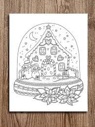Printable Digital Coloring Page For Grownups Merry Christmas Etsy Christmas Coloring Sheets Christmas Drawing Christmas Coloring Pages