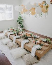 Pin By Hee On The Decor Events Boho Birthday Party Chic Birthday Party Picnic Party