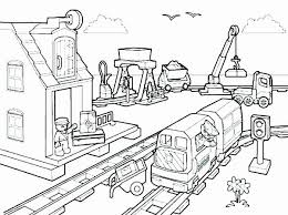 Children love to know how and why things wor. Construction Site Coloring Pages Coloring Home