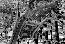 Central Railway Station Circa 1940 S 1950 S Sydney Australia Aerial View Aerial Sydney City