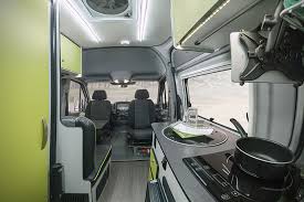 The winnebago revel class b touring coach motorhome with mercedes diesel sprinter vs30 chassis with the rear power lift bed in the revel 44e floorplan. Winnebago Revel Uncrate