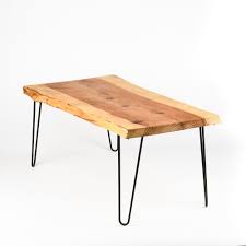 'butterfly' concrete, walnut, and steel coffee table. Live Edge Redwood Coffee Table Bay Area Redwood