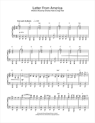 Greensleeves for piano notes fingerings. The Proclaimers Letter From America Sheet Music Pdf Notes Chords Pop Score Piano Solo Download Printable Sku 32558