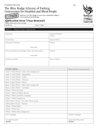 Blue Badge Application Form - Fill Out And Sign Printable Pdf Template |  Signnow