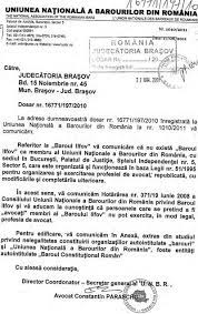 Ninamldvn utilizator 09:34, 17 mai 2011. Baroul Ilfov Condus De Decanul Sergiu Bleah Din Structura Bota Anunta Ca Va Sesiza Parchetul Cu Plangere Penala Impotriva Avocatilor Din Baroul Bucuresti Care Organizeaza In 17 Martie Alegeri Pentru Noul Baroul