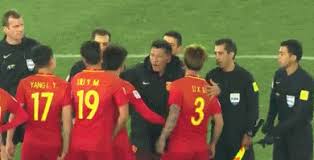 Kết quả hình ảnh cho U23 Trung Quốc đòi xử trọng tài