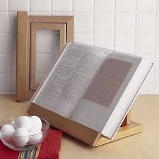Cookbook Stand Reviews Crate And Barrel In 2020 Cook Book Stand Cookbook Stand Diy Cookbook Holder Book Stands