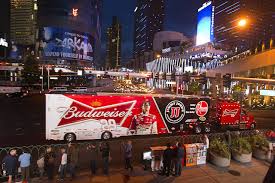 Nascar returns to lvms this weekend culminating with the kobalt tools 400 race. 2013 Nascar Hauler Parade On The Strip Vegas Inc