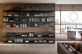 Nuova Collezione Lago Elements 2020 Lago Design Bookcase Design Shelves Open Plan Living Room