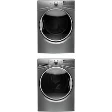 The dryer is a ventless heat pump dryer and only uses 120v. Whirlpool Wfw92hefc High Efficiency Stackable Front Load Washing Machine And Wgd85hefc 7 4 Cu Ft 120 Volt