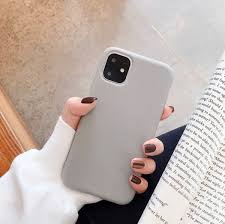 Grey Apple Iphone 11 Pro Silicone Case Iphone Phone Cases Apple Phone Case Iphone Cases