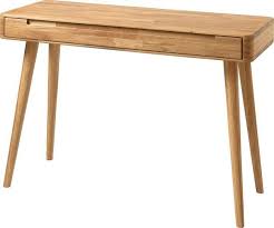 Home Affaire Schreibtisch Scandi Aus Massivem Eichenholz Mit Vielen Stauraummoglichkeiten Breite 110 Cm Online Kaufen Otto Eiche Holz Konsolen Tisch Arbeitszimmer Einrichten