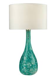 Caspian Sea Swirl Glass Lamp Mediterranean Table Lamps Table Lamp Glass Table Lamp