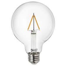 Lunnom Led Izzo E27 100 Lumen Kerek Uveg 95 Mm Ikea Pendant Lamp Shade Led Light Bulb Light Bulb