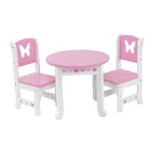18 Inch Doll Furniture Butterfly Collection Table And 2 Chair Dining Set Fits American Girl Dolls 18 Inch Doll Furniture Doll Furniture Furniture