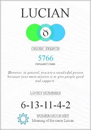 Pronunciation of lucian howard cocke with 1 audio pronunciation and more for lucian howard cocke. Name Lucian Meaning Origin Description Popularity 5766