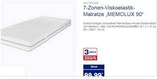 Das sortiment ist teilweise sehr unterschiedlich. Novitesse Matratze Als Aldi Nord Angebot Ab 20 2 2017