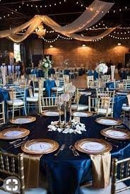 40 Navy Blue And Gold Wedding Ideas Navy Blue And Gold Wedding Blue Wedding Decorations Gold Wedding Decorations