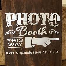 Wedding photo booth wood signs. Best Wedding Photo Booth Sign For Sale In Mcdonough Georgia For 2021