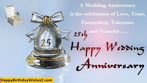 Happy wedding anniversary greeting cards wishes. 60 25th Anniversary Wishes Messages Quotes For Wife