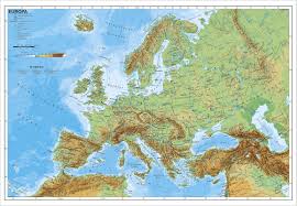 Europakarte politisch deutsch als poster 90 x 61cm. Physisches Europa Poster 95x66 Cm Stiefel Verlag