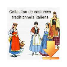 Collection de costumes traditionnels italiens en téléchargement