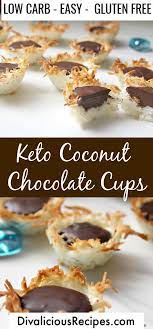 Coconut Chocolate Cups Keto Dessert Recipes Low Carb Recipes Dessert Keto Friendly Desserts