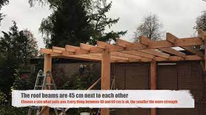 How Do They Do That Build A Patio Roof Cover With Douglas Wood Part 1 Building A Patio Patio Patio Roof Covers