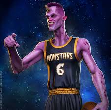 While chuck and ewing were plenty charismatic, and bradley's inclusion led to plenty of goofy tall white guy jokes for the dopey blue monstar, moron mountain should do a much better job of. Space Jam Monstars Re Imagined Zbrushcentral Space Jam Jam Space