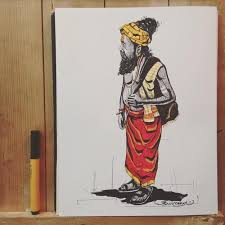 It S Time We Took A Break To Gawk At Illustrator Amirkhan Pathan S Inktober Doodles On The Kumbh Mela Inktober Illustration Pathan Kumbh mela is marked by the dip or bathing in the holy river of any of the four locations where the kumbh mela is held. pinterest