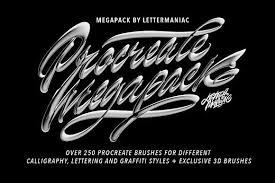 Download 281 Procreate Brushes Megapack Unique Lettering Procreate Brushes Lettering Style