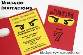 Lego Ninjago Party Invitation Ninjago Birthday Party Ninja Party Invitations Lego Ninjago Party