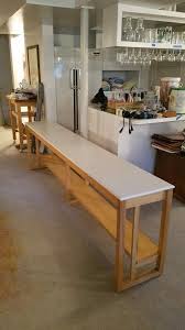 Custom Designed 8 Foot Long Console Table W Corian Top And Solid Ash Wood Ebay Long Console Console Table Gray Console Table