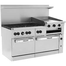Check spelling or type a new query. Vulcan 60ss 6b24gbn Endurance 6 Burner 60 Natural Gas Range With Griddle Broiler And Standard Oven Base 268 000 Btu Gas Range With Griddle Gas Range 6 Burner Gas Range