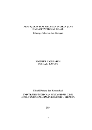 Seni khat warisan islam, kuala lumpur, malaysia. Pdf Pengajaran Seni Khat Dan Tulisan Jawi Dalam Pendidikan Islam Peluang Cabaran Dan Harapan