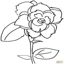 Roos Bloem Kleurplaat Gratis Kleurplaten Printen Bloem Kleurplaten Gratis Kleurplaten Roos Bloemen